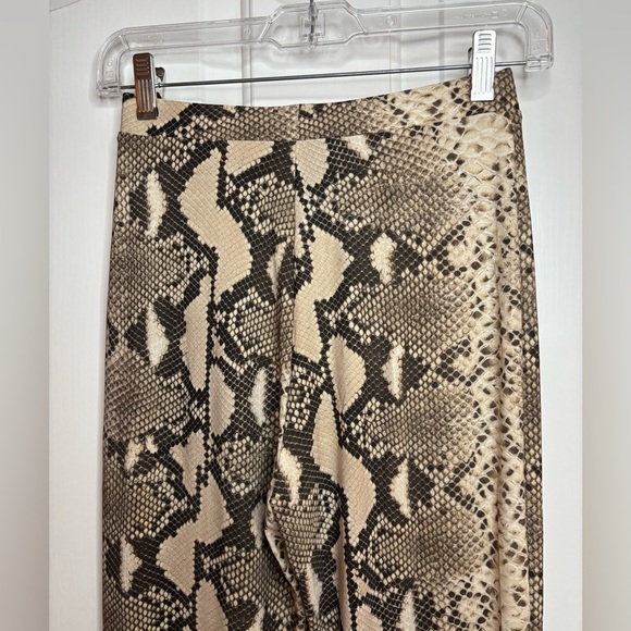 NWT Stella McCartney Python Print Trousers in Brown and Cream multi sz S - Picture 9 of 10